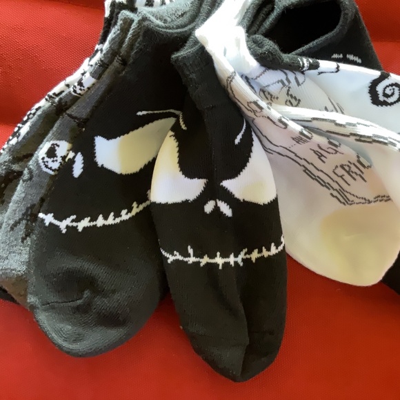 The Nightmare Before Christmas 30th 5 pair No show Socks - Picture 4 of 6